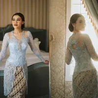 Intip detail kebaya lamaran Aaliyah Massaid [@askyfebrianti]