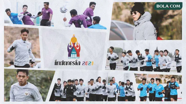 Kolase - Timnas Indonesia U-19, Shin Tae-yong, Logo Piala Dunia U-20 2021
