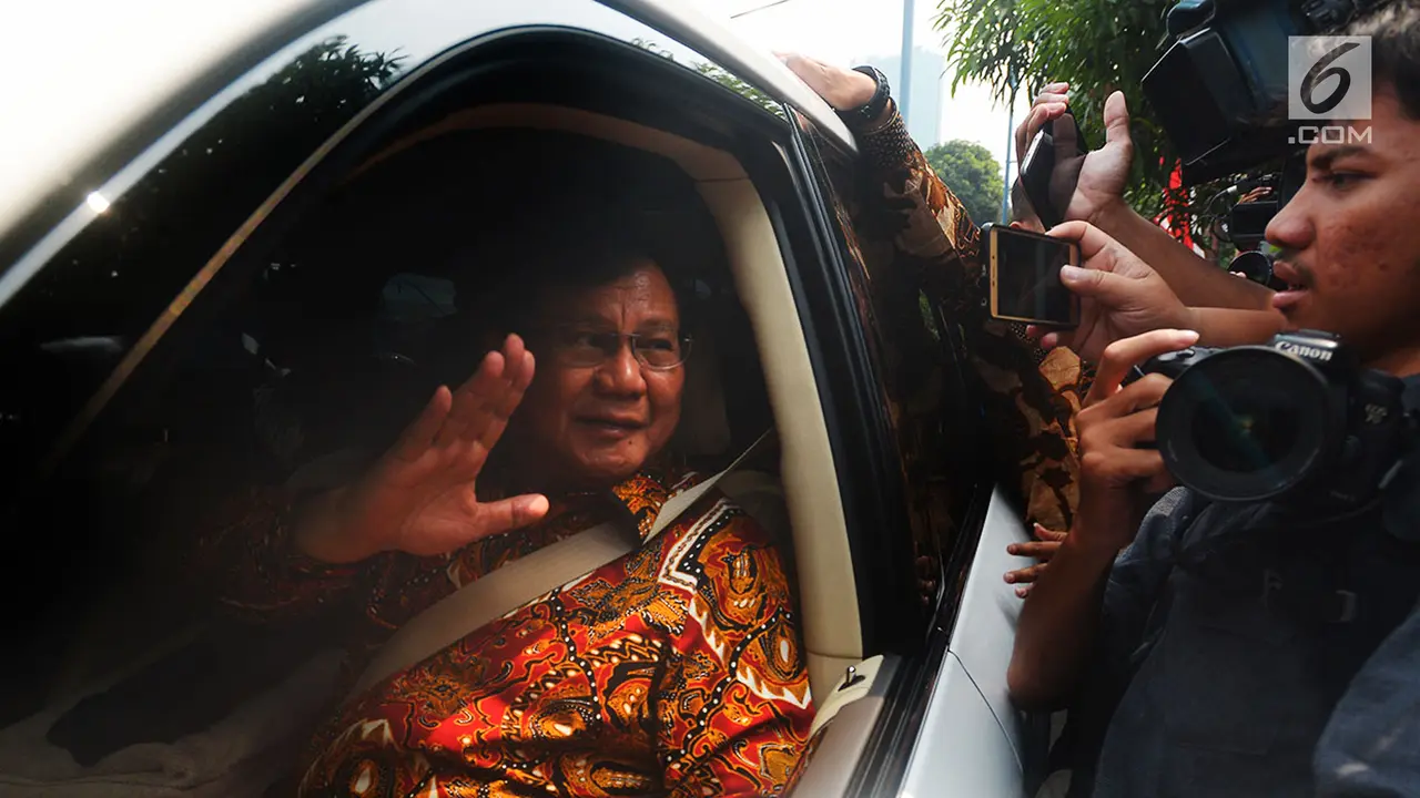 Prabowo Usai Bertemu Susilo Bambang Yudhoyono