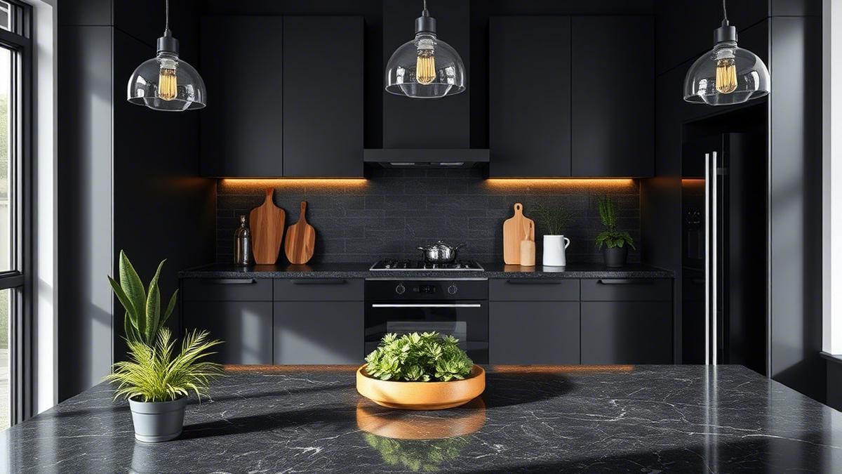 5 Inspirasi Dapur Minimalis Warna Hitam, Simpel dan Elegan