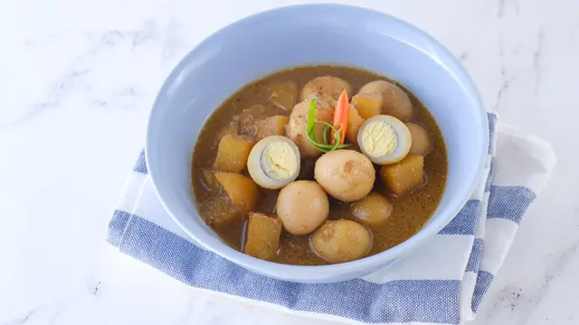 Kentang telut puyuh kecap