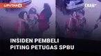 Aksi seorang pria piting petugas SPBU terekam kamera CCTV