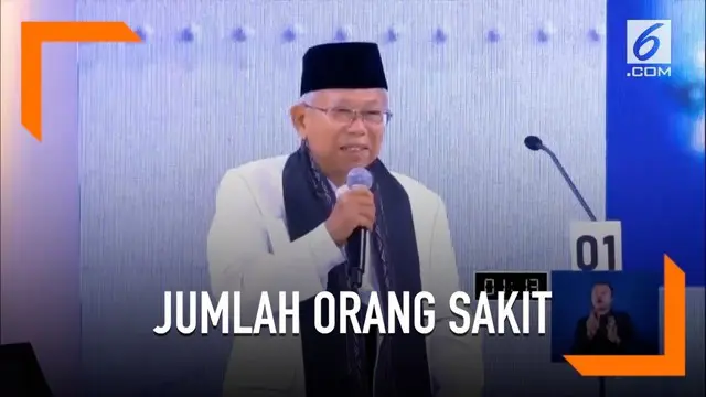 Program-program dari Jokowi-Ma'ruf disebut akan membuat jumlah orang sakit akan berkurang.