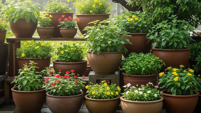 Tips Menata Kebun Pot di Halaman Sempit agar Terlihat Cantik dan Tidak Berantakan