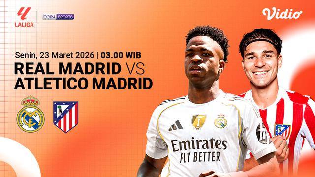 Real Madrid vs Atletico Madrid Eksklusif cuma di Vidio