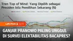 Lembaga Saiful Mujani Research and Consulting (SMRC) merilis survei terbaru elektabilitas bakal capres 2024. Dari tiga nama yang disodorkan, nama Ganjar Pranowo menempati posisi pertama, disusul Prabowo Subianto, lalu Anies Baswedan.