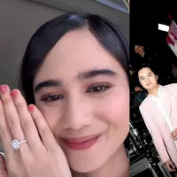 Tampil dalam satu panggung, keduanya kompak mengenakan busana bernuansa pink yang manis sekaligus glamor, memancarkan chemistry yang hangat di atas panggung. [@tissabiani].
