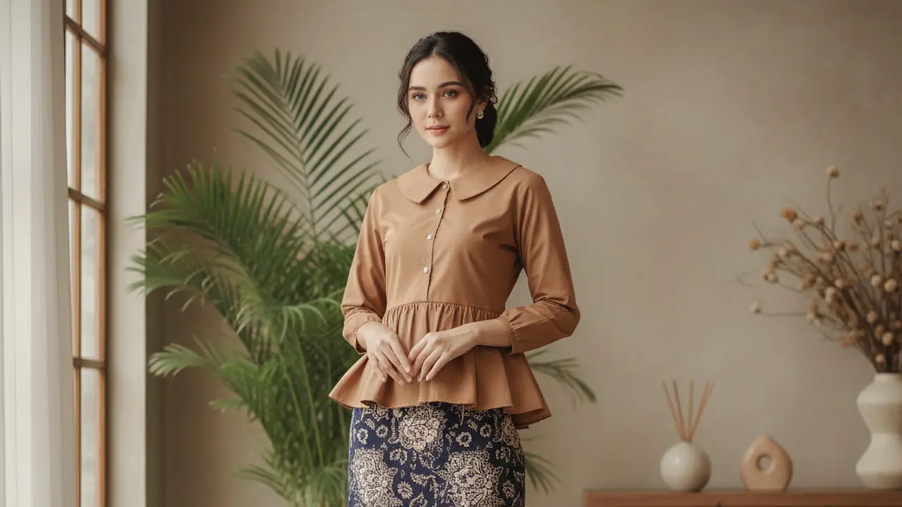 Model Baju yang Cocok dengan Rok Batik Midi