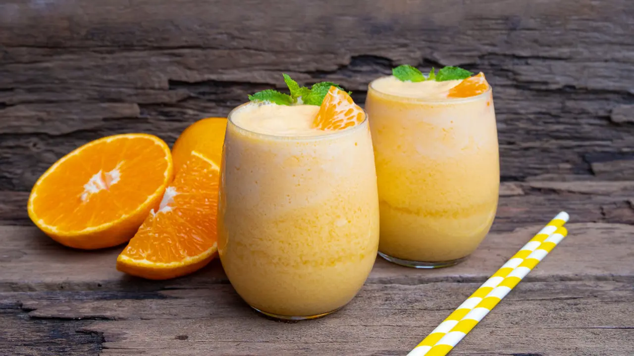 resep yogurt jeruk jus smoothies es sugus