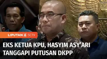 Usai putusan DKPP dibacakan, Hasyim Asy'ari menggelar konferensi pers di Kantor KPU RI Jakarta. Pernyataannya yang singkat hanya sekitar satu menit, Hasyim Asy'ari menanggapi putusan DKPP yang telah memberhentikannya sebagai Ketua KPU RI.