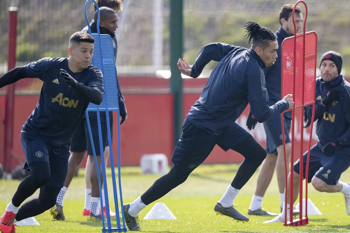 Latihan Manchester United Vs Barcelona