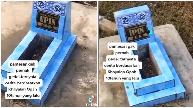 Viral Video Penemuan Makam Upin Ipin, Warganet Ramai Bercocoklogi