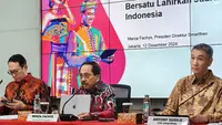 Konferensi pers merger XL Axiata - Smartfren. Liputan6.com/Agustinus Mario Damar