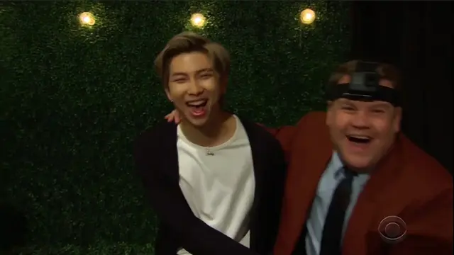 RM BTS main petak umpet. (YouTube/ The Late Late Show with James Corden)