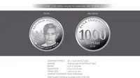 Uang rupiah baru pecahan Rp 1.000 logam. (Foto: BI)