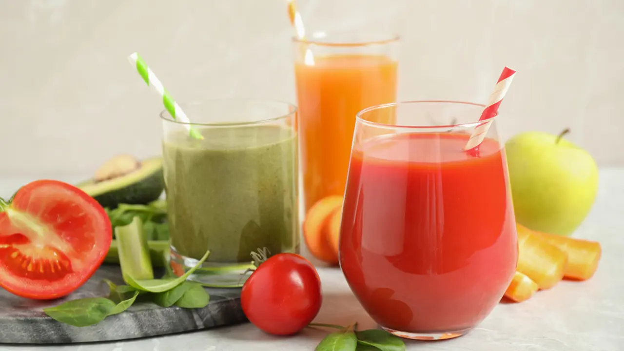 Ilustrasi  jus sayur