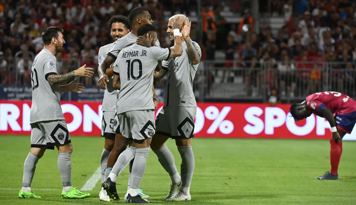 Kemenangan ini menjadi awal yang baik untuk Paris Saint-Germain dan Lionel Messi. Sejauh ini, dari dua laga yang sudah dimainkan Messi bersama PSG, dia mampu mencetak tiga gol dan satu assist untuk Les Parisiens. (AFP/Jean-Philippe Ksiazek)
