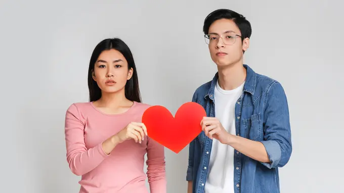 pasangan cinta bertengkar putus