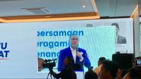 Ketum PAN Zulkifli Hasan menyatakan, partainya siap mendukung Prabowo Subianto maju di Pilpres 2029. Dia juga meminta kader PAN bersaing untuk menjadi cawapres. (Liputan6.com/Delvira Hutabarat)