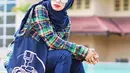 Tak hanya itu, Joyagh yang memiliki wajah yang mungil. Ia pun tetap terlihat manis memakai hijab yang berwarana pastel. (via instagram@joyagh/Bintang.com)
