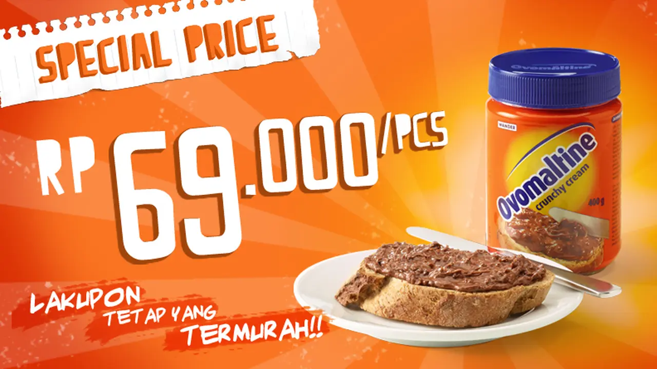 Di Lakupon, Ovomaltine Crunchy Cream Hanya Rp 60 Ribuan