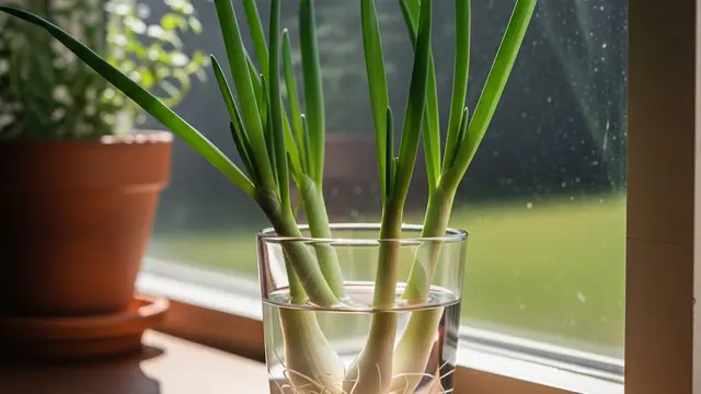 Menanam Daun Bawang di Air