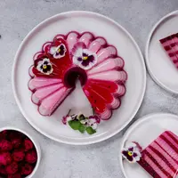 ilustrasi puding buah naga/sri widyowati/Shutterstock