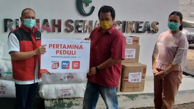 Pertamina Peduli Salurkan APD ke Sejumlah Faskes di Kabupaten Bogor