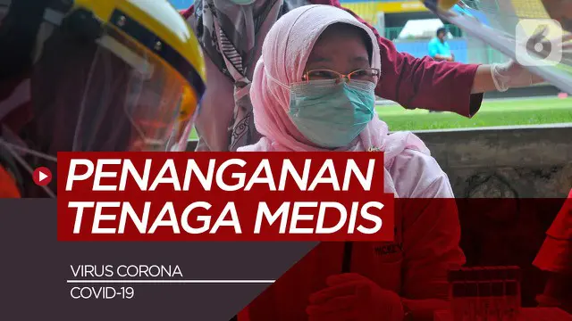 Beritan motion grafis alur penanganan Viros Corona/Covid-19 di Indonesia untuk tenaga medis.