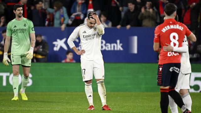 Foto: Raut Kecewa Para Pemain Real Madrid setelah Dipecundangi Osasuna di Liga Spanyol