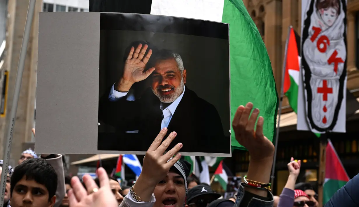 Sejumlah pihak mengkhawatirkan pembunuhan Ismail Haniyeh bisa menimbulkan konflik Israel dengan Hamas semakin meluas. (Saeed KHAN/AFP)