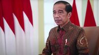 Presiden Joko Widodo (Jokowi) memberikan keterangan pers terkait Perkembangan COVID-19 di Istana Kepresidenan Bogor, Jawa Barat, Jumat (28/1/2022) sore. (Dok Sekretariat Kabinet RI)