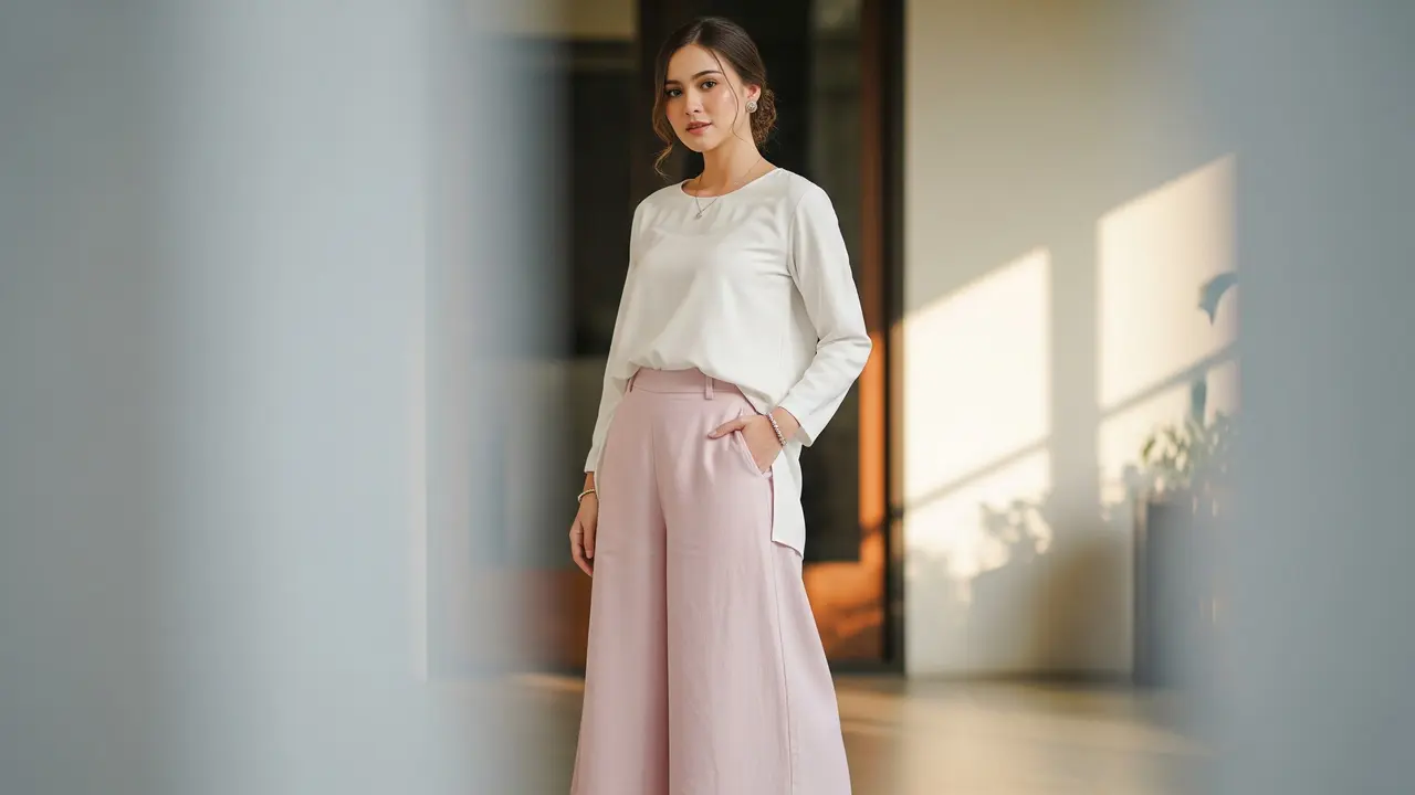 Model Celana Panjang Wanita Kekinian untuk Lebaran 2026 (Image by Gemini AI)