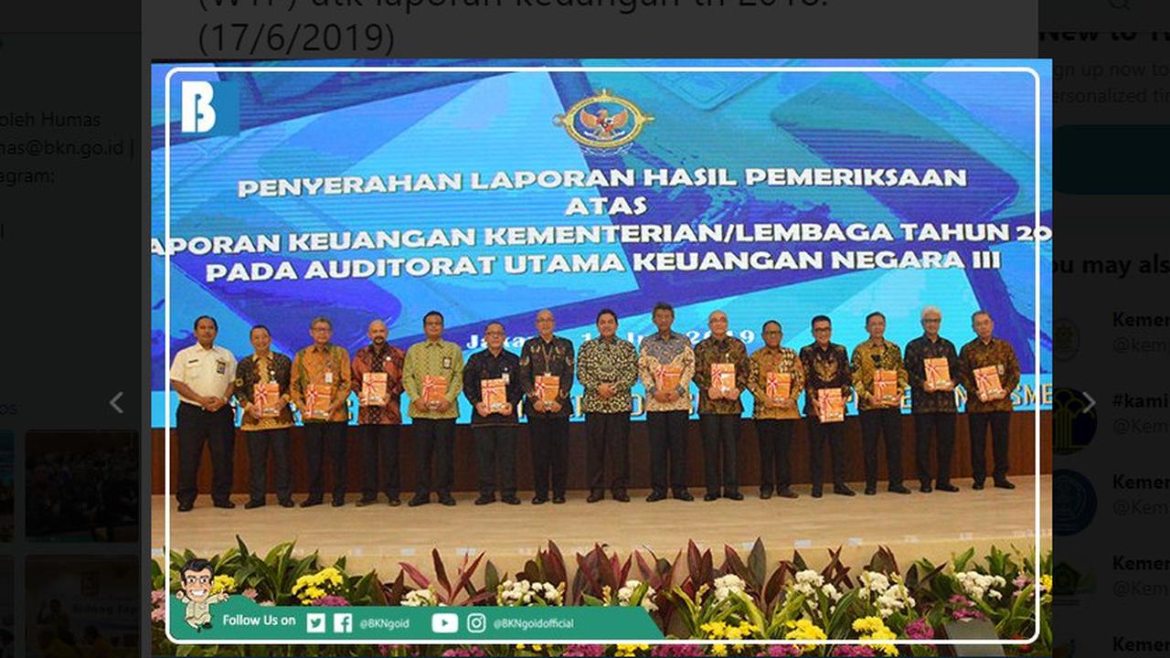 BKN pertahankan predikat WTP dari Badan Pemeriksa Keuangan selama 10 tahun berturut-turut.