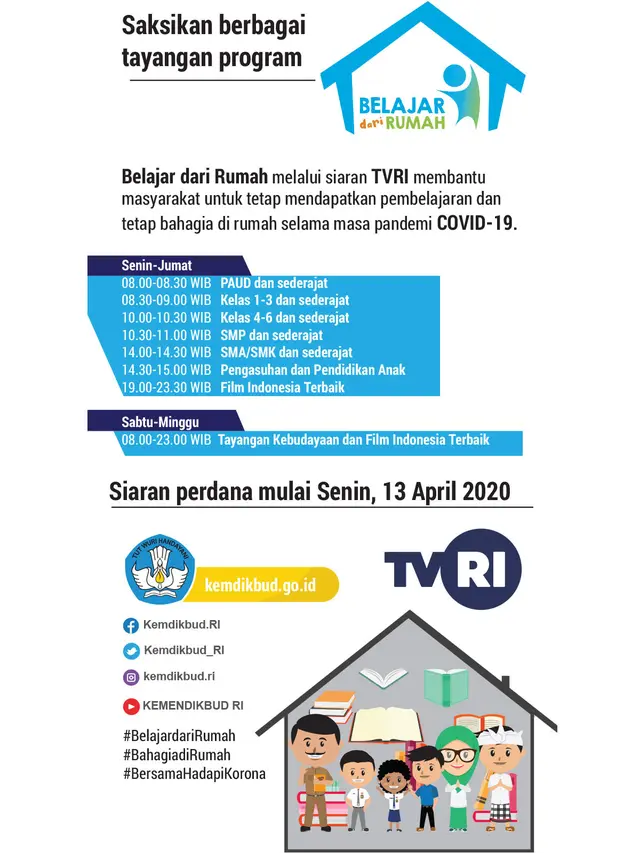Perluas Akses Belajar di Masa Covid-19, Mendikbud Luncurkan Program Belajar dari Rumah