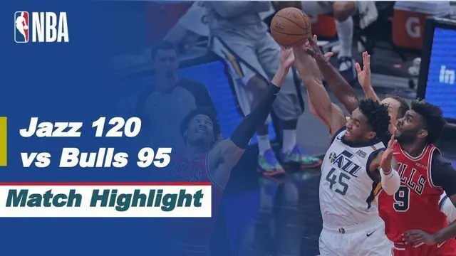 Berita video highlights laga musim reguler NBA 2020/2021 antara Chicago Bulls melawan Utah Jazz yang berakhir dengan skor 95-120, Selasa (23/3/2021) pagi hari WIB.