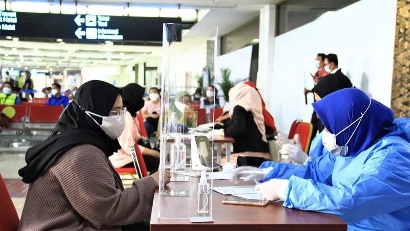 Tes PCR di Airport Health Center Bandara Soekarno-Hatta. Dok AP 2