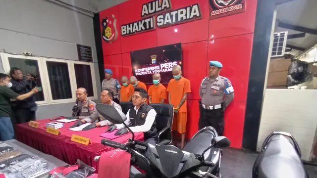 empat pelaku pengeroyokan dan pembunuhan pemuda yogya