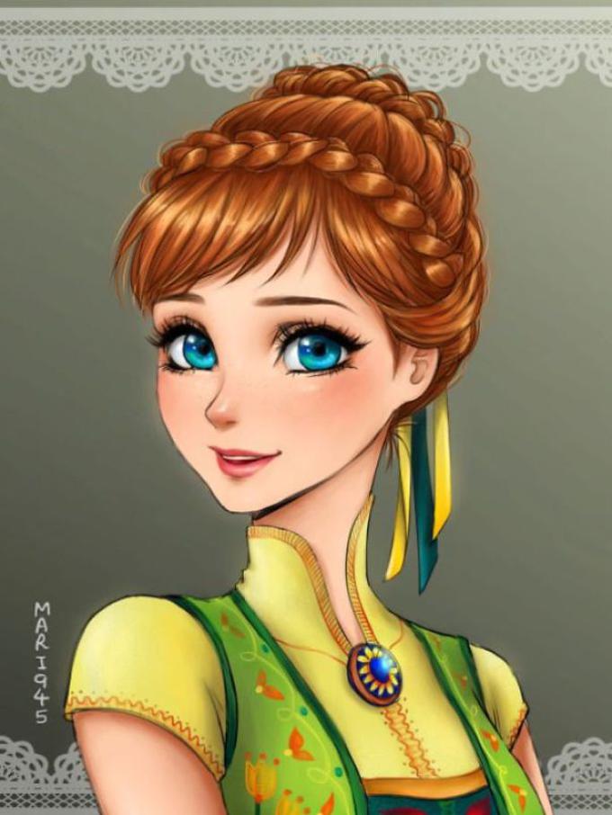 Ketika 10 Putri Disney  Memiliki Paras Seperti Kartun  