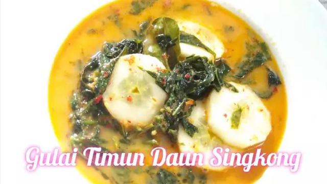 Gulai timun daun singkong