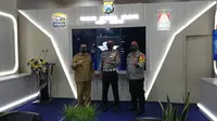 Direktorat Lalu Lintas (Ditlantas) Polda Jawa Timur meluncurkan Traffic Attitude Record (TAR) yang dilaksanakan di ruang Tribrata, Polres Tulungagung, Jawa Timur, Senin (21/9/2020). (Foto: Dok Istimewa)