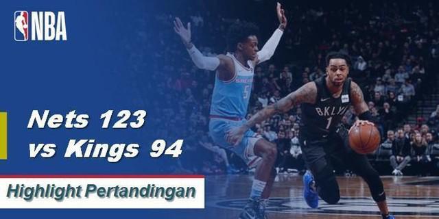 Cuplikan Pertandingan NBA : Nets 123 VS Kings 94