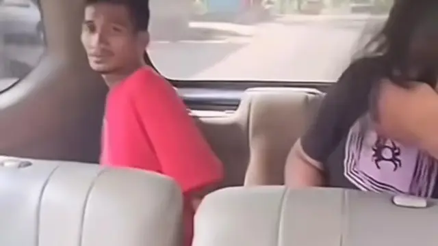 Messa (40) pencuri BAB di mobil polisi. (Liputan6.com/Fauzan)