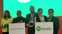Peluncuran Spotify di Indonesia. Liputan6.com/Agustinus Mario Damar