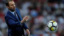 Gareth Southgate lega setelah mengantarkan Inggris lolos ke putaran final Piala Dunia 2018. (doc. FA)
