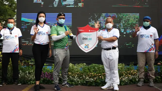 Simbolisasi Technology Leadership di Tengah Pandemi, Pelindo 3 Gelar Port Virtual Run and Ride 2020