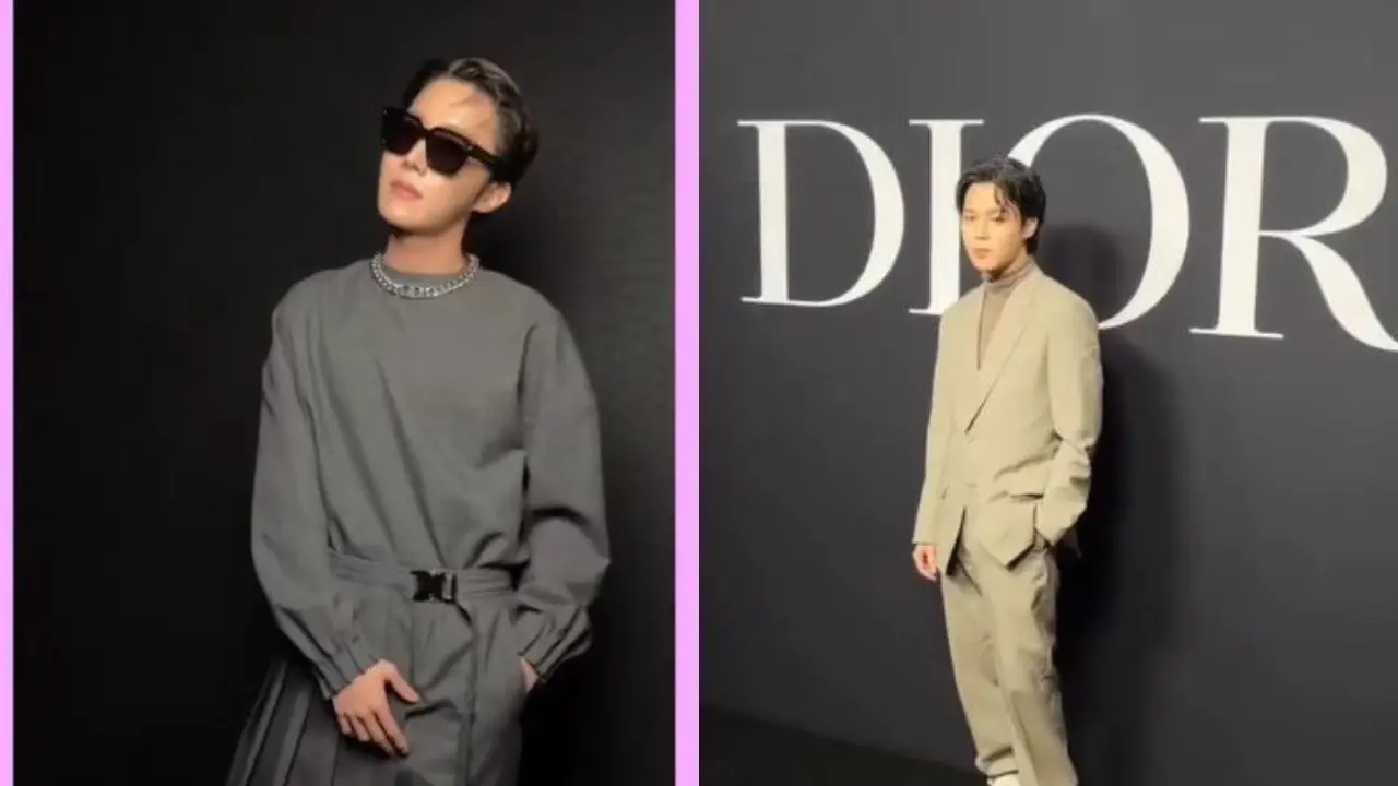 Adu Gaya Jimin Versus J-Hope BTS di Show Dior Paris Fashion Week 2023