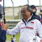 Presiden Direktur AHM, Toshiyuki Inuma saat berada di Ricardo Tormo, Valencia, Spanyol (Astra Honda Motor)