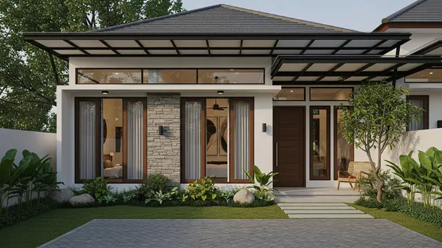 8 Inspirasi Rumah Kecil dengan Lorong Angin agar Tidak Gerah, Hunian Sejuk Alami