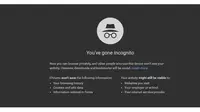 Fitur Incognito Mode pada peramban (Sumber: Medium)